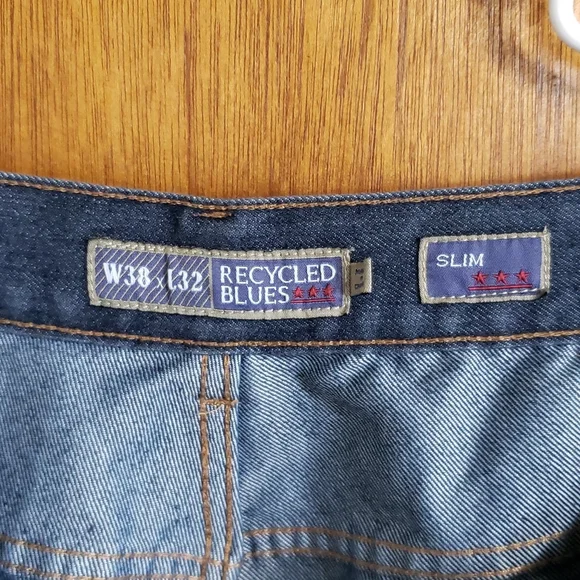 38x32 Recycled Blues Slim Jeans - Picture 2 of 6